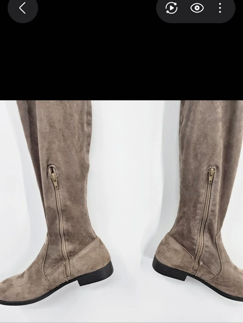 Chinese Laundry Taupe Over-the-Knee Suede Boots Size 9